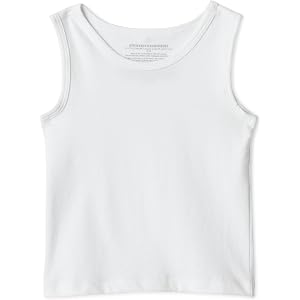 Amazon Essentials Boys' Cotton Jersey Tank Top Undershirt, Pack of 5