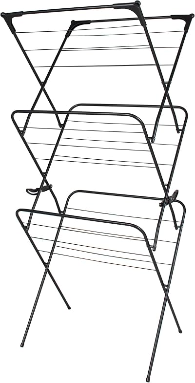 Straame 3 Tier Clothes Airer Indoor Outdoor Laundry Rack - Space Saving