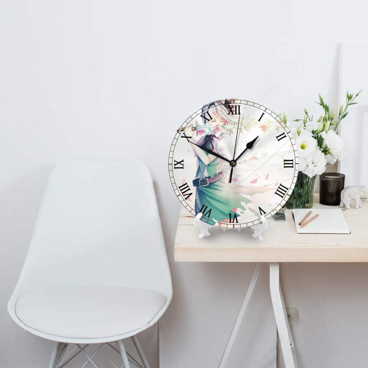 Amazon 東方project 掛け時計 壁時計 壁掛け時計 かけ時計 静音 音無し シンプル デザイン おしゃれ 連続秒針 電池式 部屋装飾 インテリア 丸形 時計 直径約25cm 置き時計 掛け時計 オンライン通販