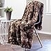 Chanasya Premium Wolf Faux Fur Throw Blanket - Soft, Fuzzy Sherpa & Minky Throw Blanket - for Bed or Couch - 108