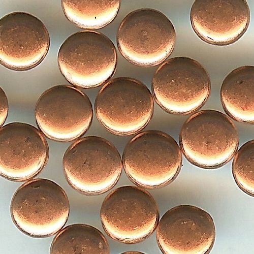 1/8" Copper Top Painted Flat Top Round Eyelets - 50 Pack