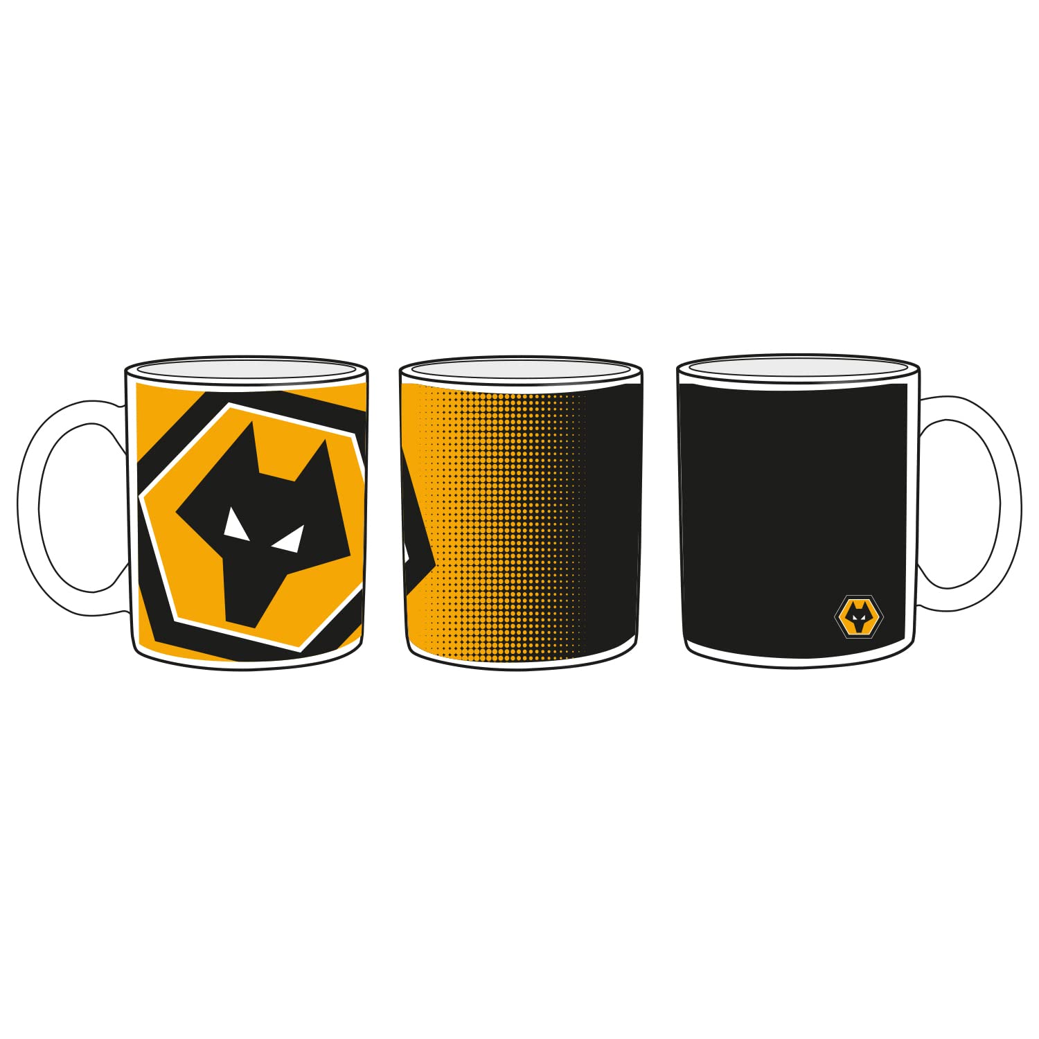 Premier Life Store Wolverhampton Wolves Mug Football Cup - Halftone