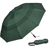 G4Free 42/46/54/62 Inch Large Golf Umbrella Compact Reverse Travel Umbrella 10 Ribs Windproof for Rain Double Canopy Automatic Open Close