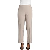 Briggs New York Womens Pull on Dress Pant (Regular Short & Tall Length)