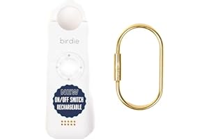 SHE'S BIRDIE She’s Birdie 3.0 New Version – The Original Personal Safety Alarm for Women by Women–Loud Siren, Flash Light and Rechargeable Battery in a Variety of Colors (Coconut)