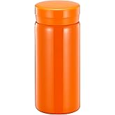 Mini Thermos Cute Water Bottle - 7 oz Tiny Insulated Vacuum 18/10 Stainless Steel Small Flask - Leak Proof & Spill Proof & Keeps Cold and Hot for Drink, Coffee, Tea - Orange