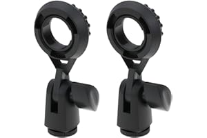 AS Axis Spindleon 2X Microphone Clip Holder Stand 22mm/0.9" for Computer Microphone Mounting