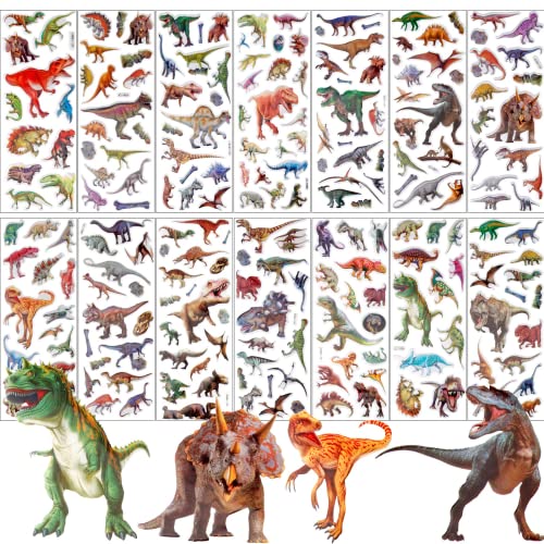 3D Stickers for Kids 12 Sheets,Vivid Puffy Children Stickers,Boys Girls Reward Sticker for Party Bag Fillers Birthday Party Favors Supplies Rewarding Gifts Scrapbooking Kids Stickers