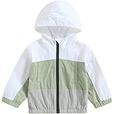 Cevoerf Toddler Baby Boy Girl Fall Clothes Outwear Zipper Hooded Sweatshirt Jacket Lightweight Windbreaker Jackets