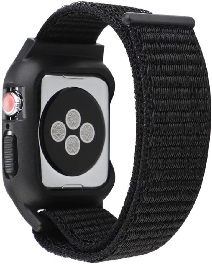 WTYCHS Sport Nylon Loop Bracelet,Watch Band Protective Case Cover,for Apple Watch 4 5 Strap Case 38 42mm Watchbands Accessories 40 44mm for Iwatch 3 2