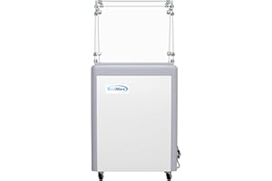 KoolMore KM-GDC-26SD-FG 26 in. 5-Pan Gelato Dipping Cabinet Display Freezer with Sliding Glass Door and Sneeze Guard, 6 cu. ft. ETL Listed