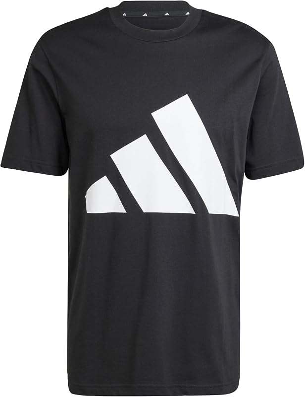 Uomo Essentials Big Logo Single Jersey Shirt, Black/White, M — foto 5 di 8