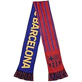 Icon Sports Officially Licensed FC Barcelona Soccer Scarf - Unisex Adult
