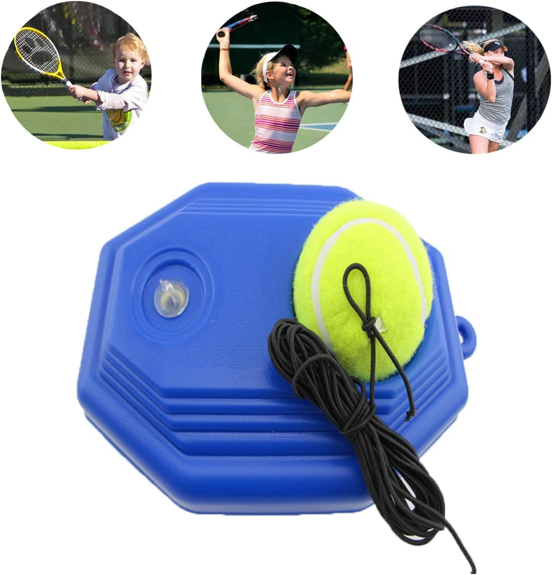 OHHMNKK Tennis Trainer Rebound Ball Tennis Trainer Equipment Trainer Base Self-Study Practice Training Tool Training Gear for Kids Player Beginner