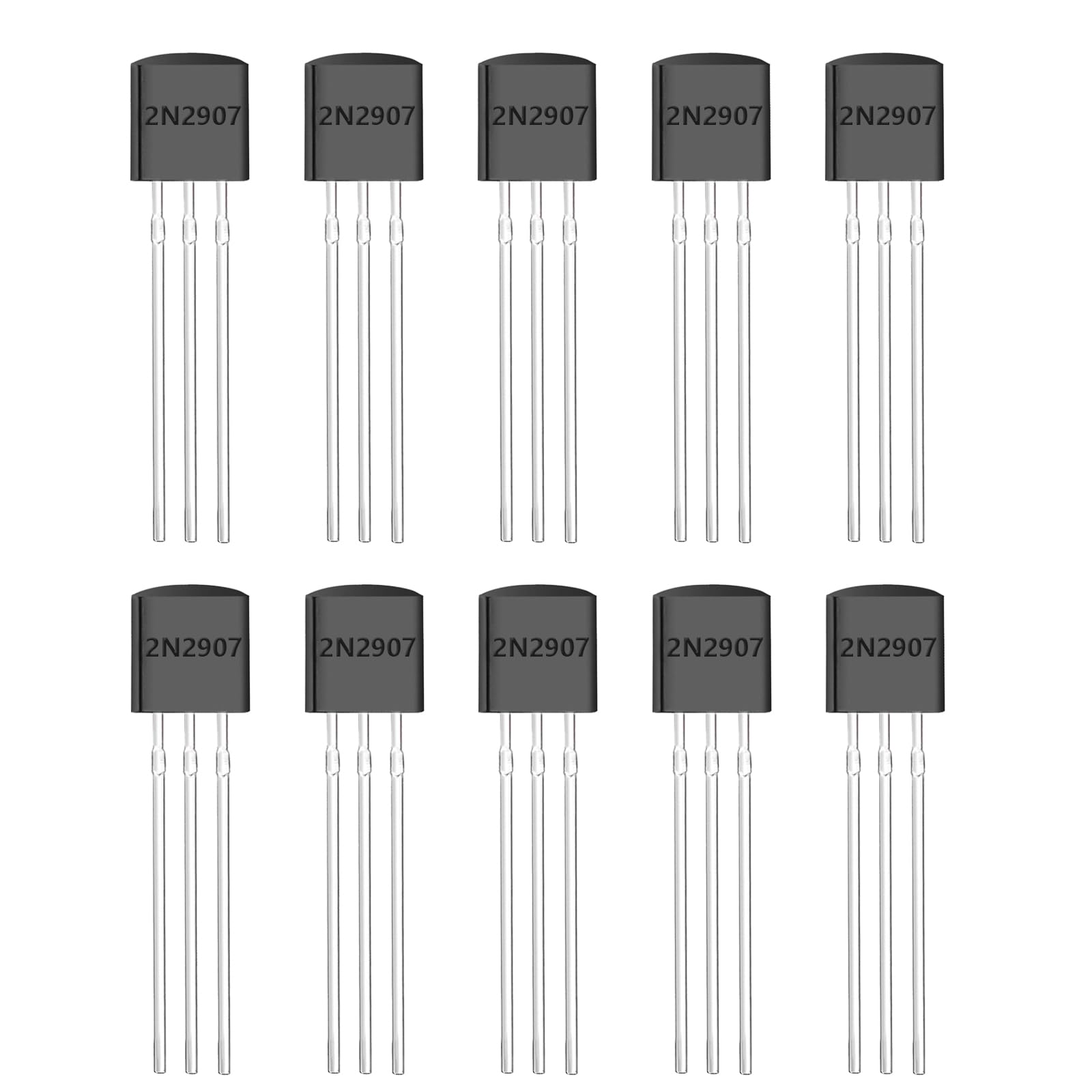 Photo 1 of OWOFYDR 2N2907A TO-92 PNP Power BJT Bipolar Junction Transistor (Pack of 100pcs)