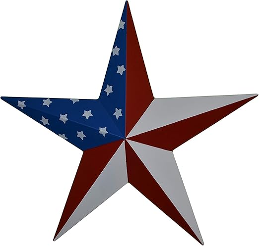 Amazon Com Amish Wares 24 Inch Metal Barn Star Painted Solid