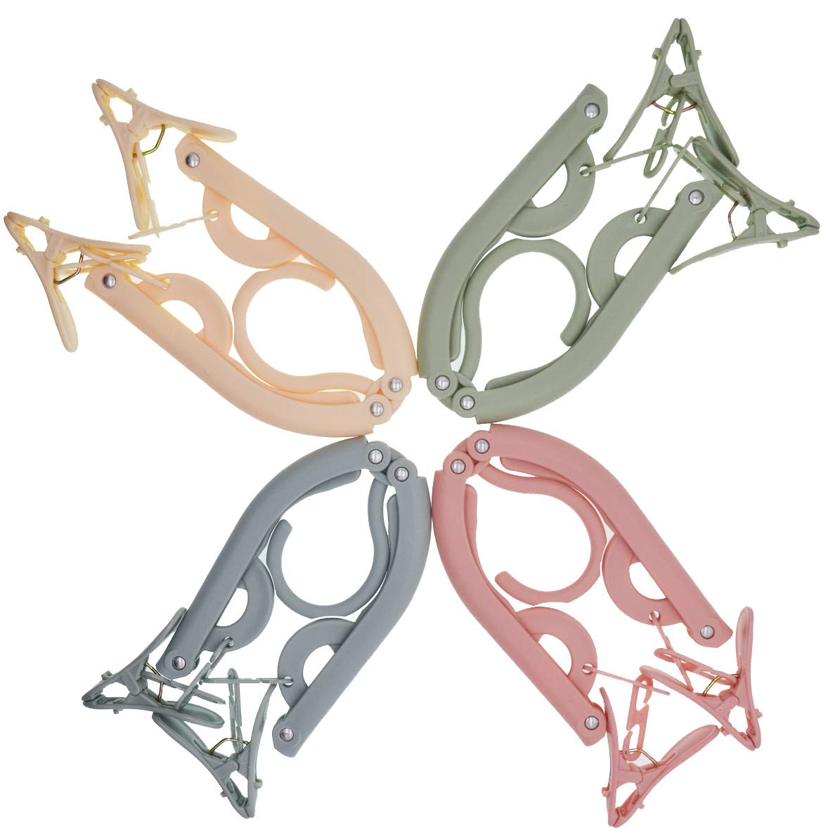 Travel Hangers,Folding Hanger,Travel Hangers Foldable,4 PCS Portable