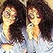 Eayon Hair Curly Full Lace Human Hair Wigs-Glueless 130% Density Brazilian Virgin Remy Wigs with Baby Hair for Women Natural Color 14Inch