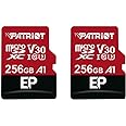 Patriot 256GB A1 / V30 Micro SD Card for Android Phones and Tablets, 4K Video Recording - 2 Pack Retail Units