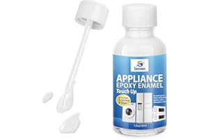 SENVEN Appliance Paint White Appliance Touch Up Paint Enamel High-Gloss Acrylic White Touch Up Paint Pen Scratch Repair for Appliances Refrigerators Metal Surfaces Dishwasher Dryer Microwave Washers 1.5oz