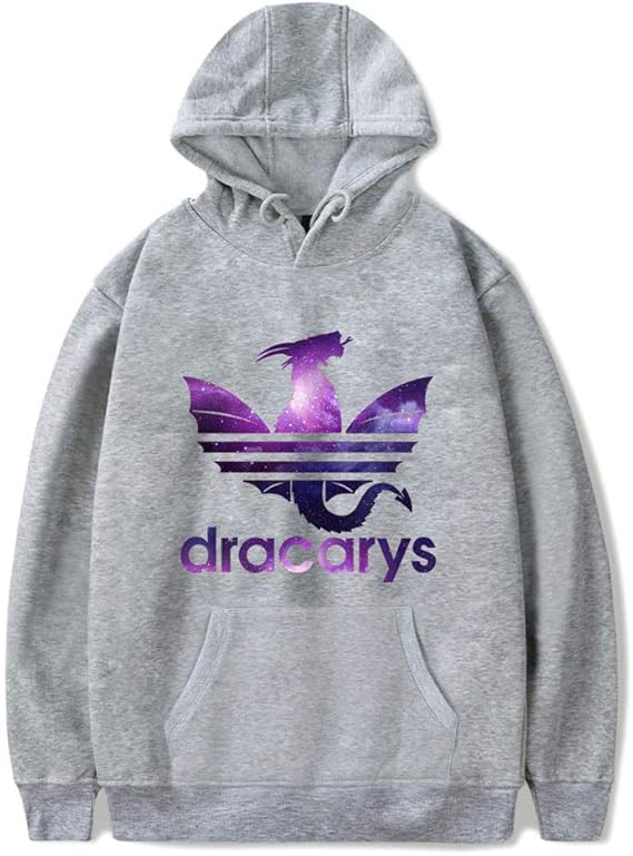 Amazon メンズパーカー Dracarysパーカー スウェット プルオーバー おしゃれ ファッション 長袖 男女兼用 パーカー ポケット付き プレゼント ホリデーギフト Gotオーバー トレーナー パーカー 通販