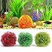 yingyue Aquarium Round Artificial Grass Ball Plastic Green Water Plant Fish Tank Decor – Red Sthumb 2