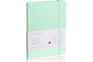 EMOMAS Lined Journal Notebook, (Eggshell Green), 160 Pages, Medium 5.7 inches x 8 inches - 100 gsm Thick Paper, Hardcover