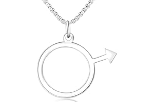 EXCELLANYARD Men's Stainless Steel Costume Accessory with 2 Inch Diameter Pendant Halloween Cosplay Accessories Stocking Stuffers for Men Christmas Gifts for Men