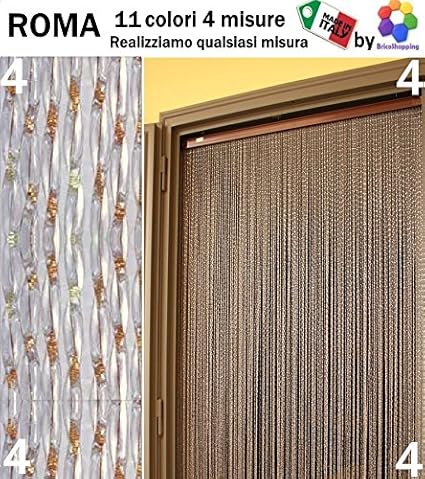 Insektenschutzvorhang aus PVC, Roma, 11 Farben, 4 Größen, in Italien hergestellt von BricoShopping - personalisierbar
