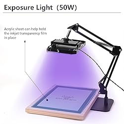 Caydo 54 Pieces Screen Printing Kit with 50W LED UV