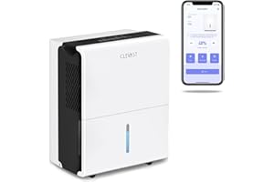CLEVAST 1,500 Sq. Ft Smart Wi-Fi Dehumidifier with App Energy Star, 20 Pint Dehumidifier with Reusable Air Filter for Basement, Bedrooms, Bathrooms, Living Room, Garage, Compatible with Alexa