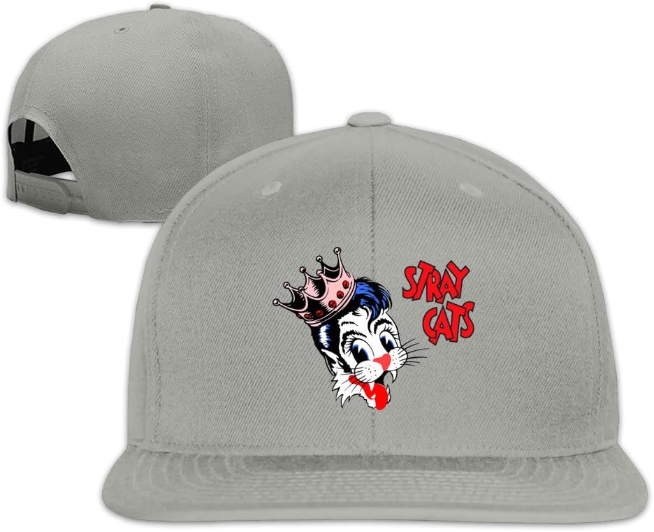 FASHION DYD Stray Cats Fitted Flat Brim Baseball Cap Hat