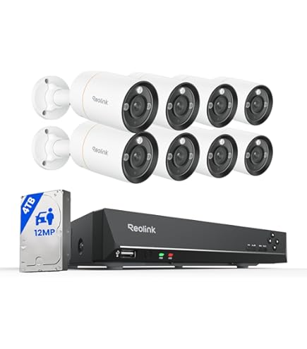 Amazon.com: REOLINK 16CH 5MP Home Security Camera System, 8pcs