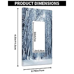 Pznen Winter Rocker Switch Plate Covers Snow