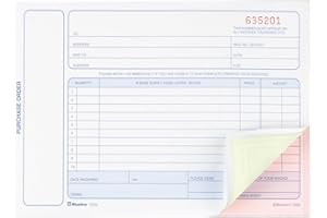 Blueline Purchase Orders 50 Numbered Carbonless Triplicates English 5-3/8-Inchx8-Inch (DC62)