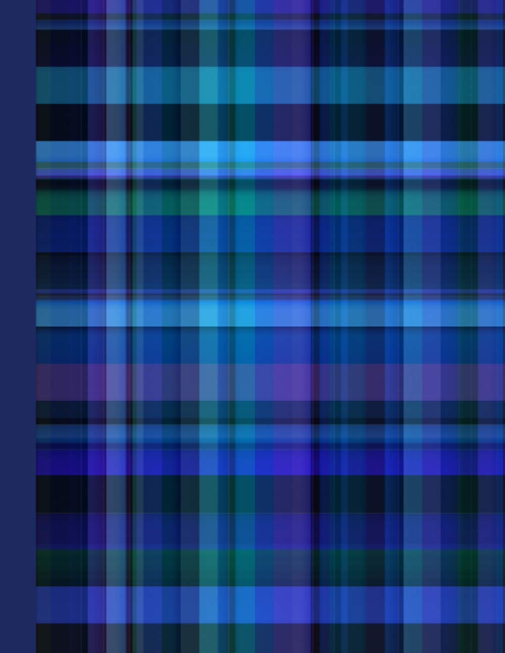 Plaid Notebook: With Wide Ruled Paper and 100 Pages - Pretty Blue Plaid