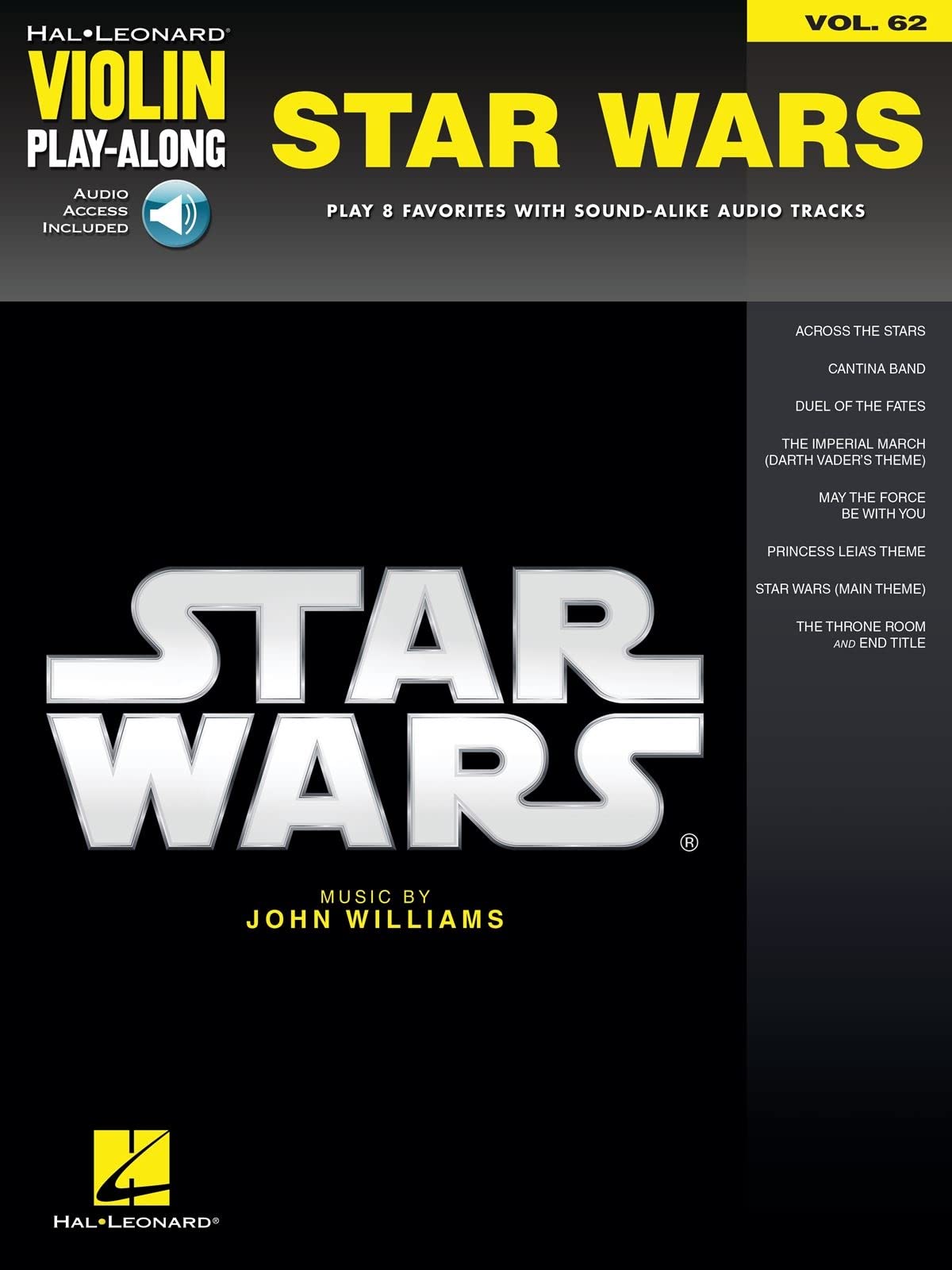 Star Wars Violin Play-Along Volume 62 (Hal Leonard Violin Play-Along)