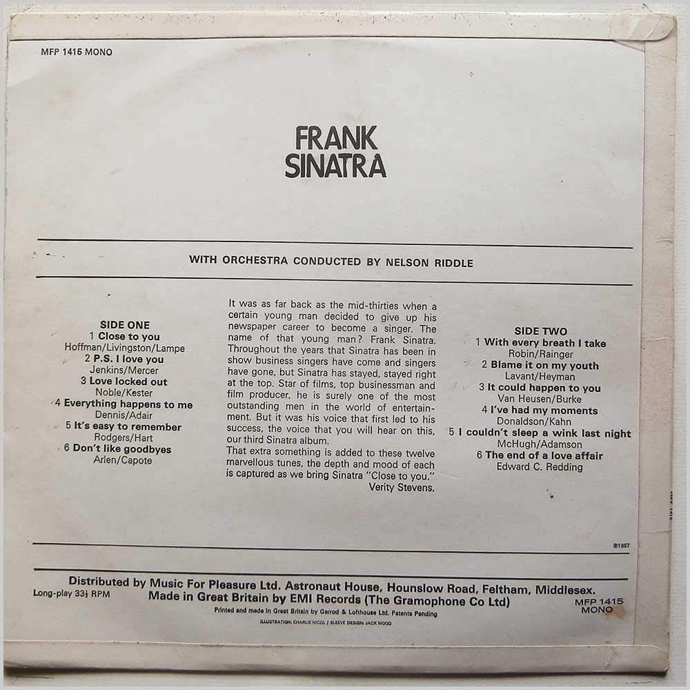 Close To You Frank Sinatra