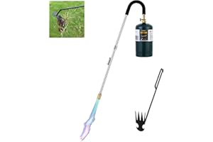 GasBRUH Weed Torch Propane Burner,34" Long arm Weed Torch,Fire Starter,Charcoal Starter,Blow Torch with Flame Control and Ign