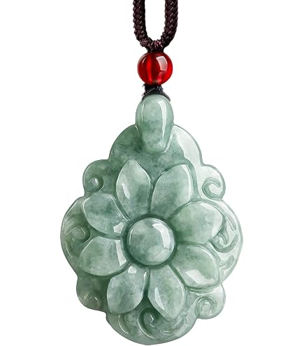 Natural Hand-Carved Chinese Green Jade Pendant – Silver Setting, Nature Theme – A Gracious Find