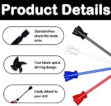 RJFUJP Paint Mixer for Drill 5PC Epoxy Resin Paddle Extension Rod Mixing Tool view 3