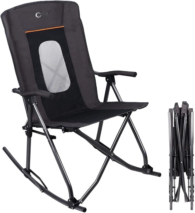 rocking camp chair with shocks