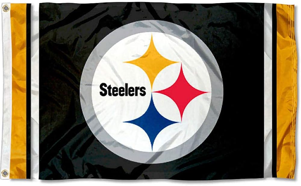 WinCraft Pittsburgh Steelers Large 3x5 Flag Sports Fan Outdoor Flags Clothing