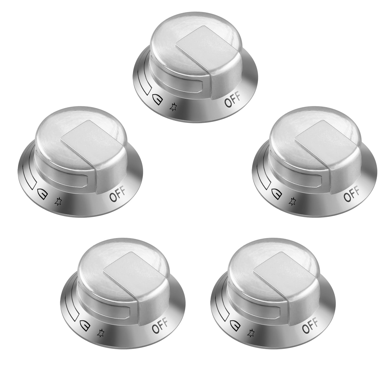 Photo 1 of Update Atgestore318569904 Stove Knob Replacement for Frigidaire Electrolux Gas Stove Parts 3514026 Cooktop Knobs EW30GC55GS1 EW30GC60P Electrolux Gas Range Knobs Stove Top Burner Knobs 5Pcs
