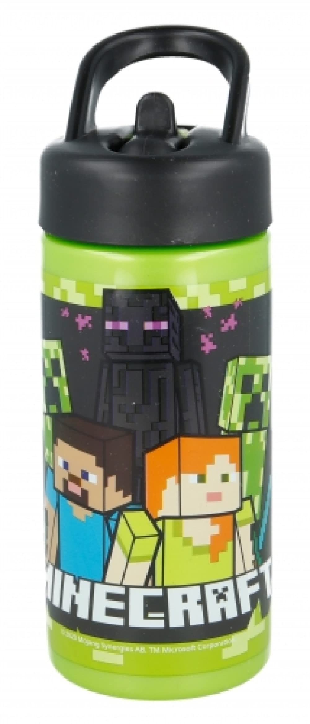 OM SUPPLIES Reusable Sipper Water Bottle Drink Bottle with built-in handle for Easy Carry School Lunch Kids Childrens 410ml (Min)