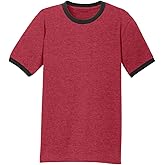 Joe's USA Men's Soft 5.4-Oz 100% Cotton Ringer T-Shirts in Adult Sizes: S-4XL