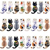 SUNNYCLUE Cat Charms - Bulk Kitty Charm Black Cat Kitten Animal Enamel Cartoon Cute Mini Pet Alloy Charms for Jewelry Making