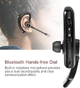 Denash TWS Bluetooth 4.1 Headset Rotatable Ear Hook Business Wireless Earpiece view 6