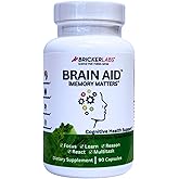 Bricker Labs Brain Aid Memory Matters – Nootropic Brain Supplement with Neumentix Spearmint Extract for Cognitive Support, Focus, Concentration, and Memory – 90 Capsules