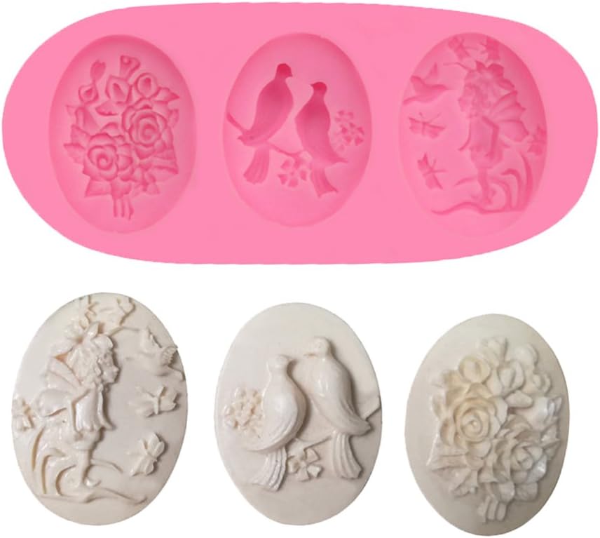 Beiersi Bird Silicone Mold Fondant Cake Icing Sugarcraft Decorating Mould Tools (Style 10)